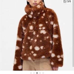 GAP Brown and Cream Teddy Jacket